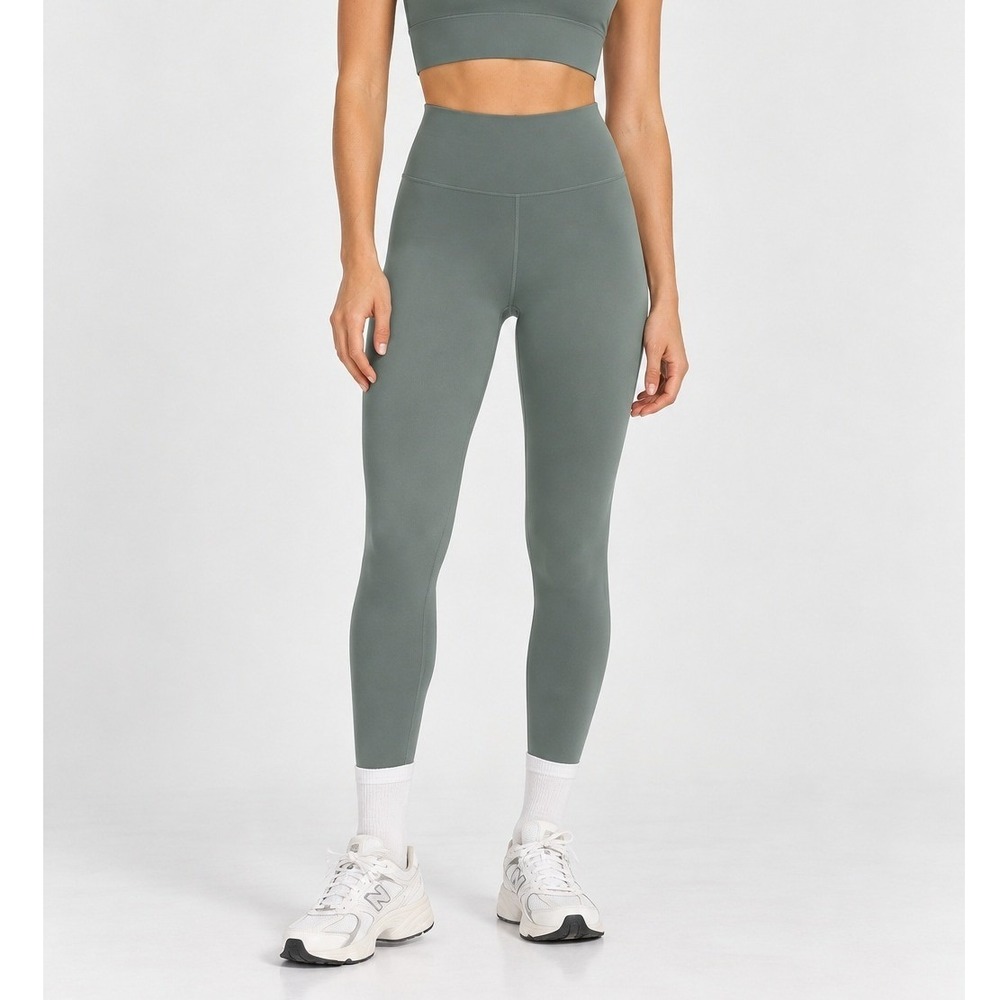 Girlfriend Collective Women's Small Green Compressive Leggings Sporty Minimal